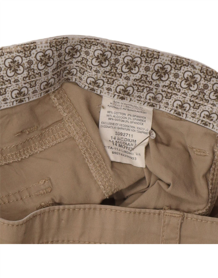 Damskie spodenki cargo LEE US 14 XL W34 beżowa bawełna