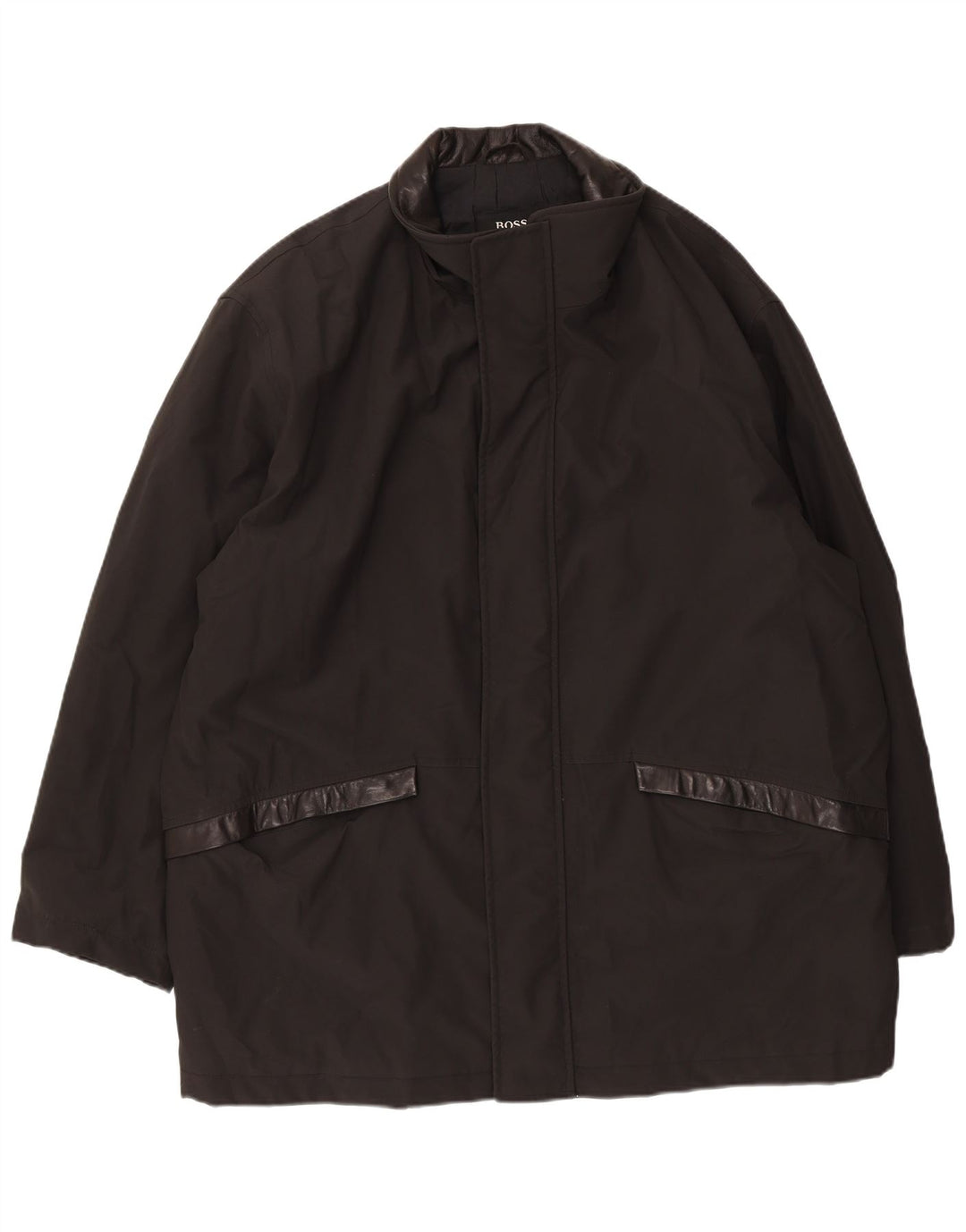 Płaszcz męski Hugo Boss EU 52 XL, czarny polichlorek