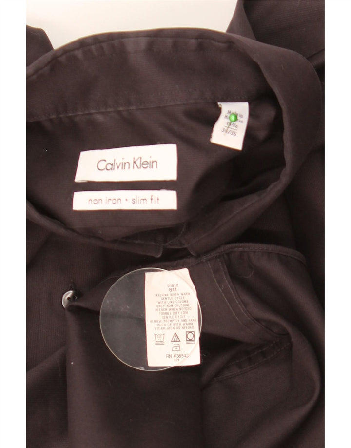 Koszula męska Calvin Klein Slim Fit, rozmiar 15 1/2, średnia czarna