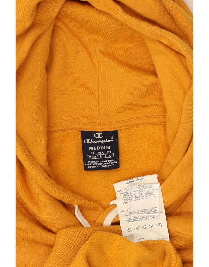 Męski sweter z kapturem Champion Graphic, średni żółty, bawełniany