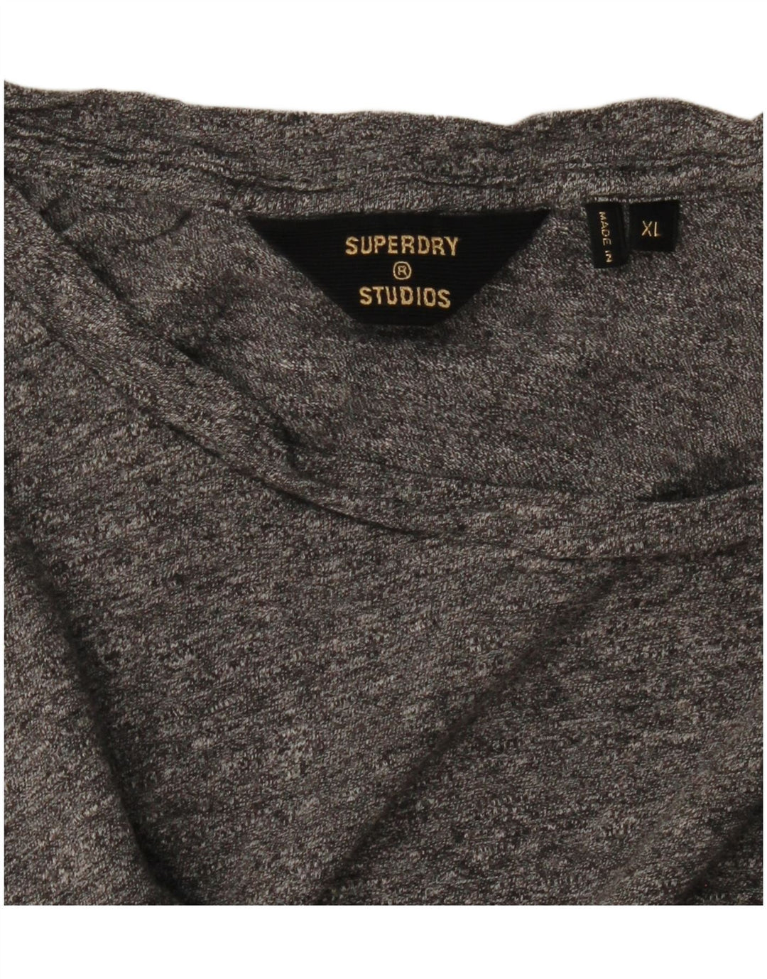 Męski T-shirt Superdry XL, szary, nakrapiany