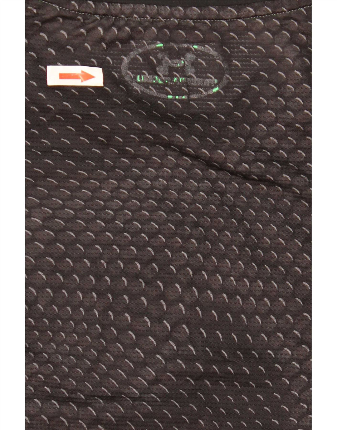 Under Armour Męski T-shirt Top Mały Czarny Geometryczny Poliester