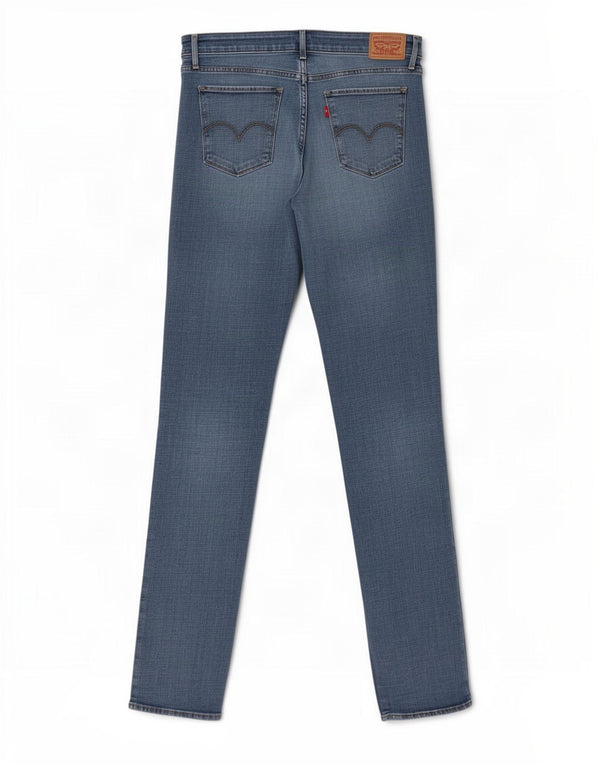 Damskie jeansy Levi's 712 Slim W32 L34 Niebieska bawełna