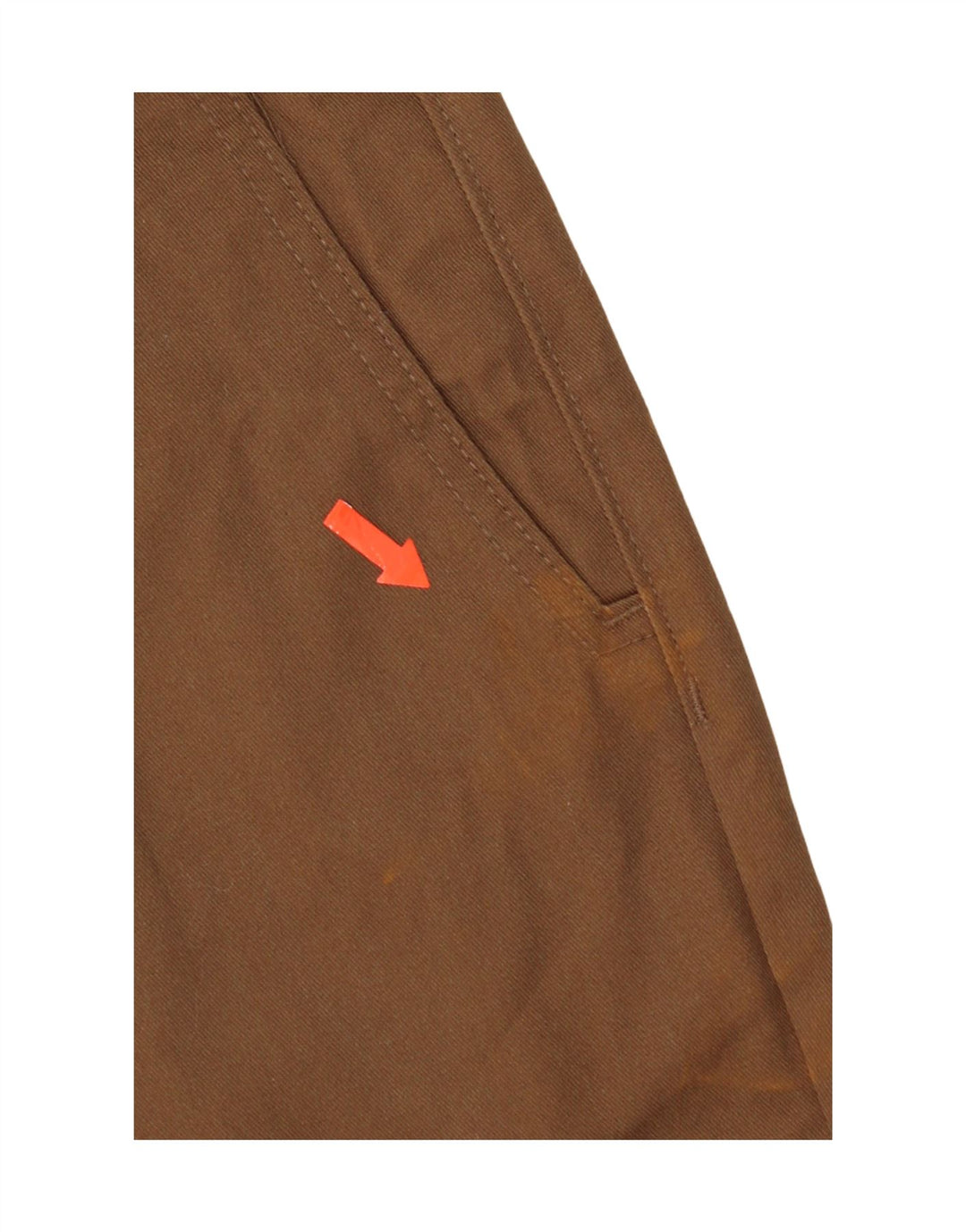 Damskie proste spodnie chino Volcom W32 L31 brązowa bawełna