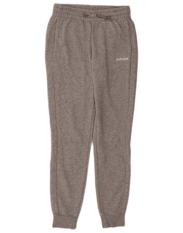 Damskie spodnie dresowe ADIDAS Joggers UK 4/6 XS Szara, nakrapiana bawełna