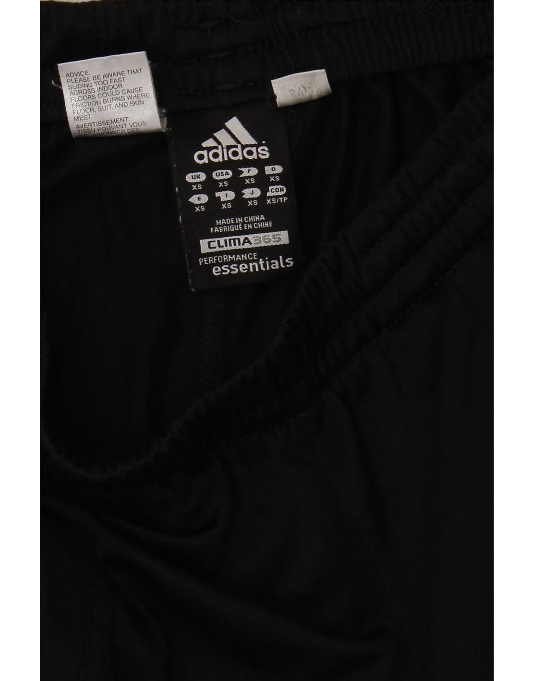 Męskie spodnie dresowe Adidas Clima 365 XS, czarne, poliestrowe