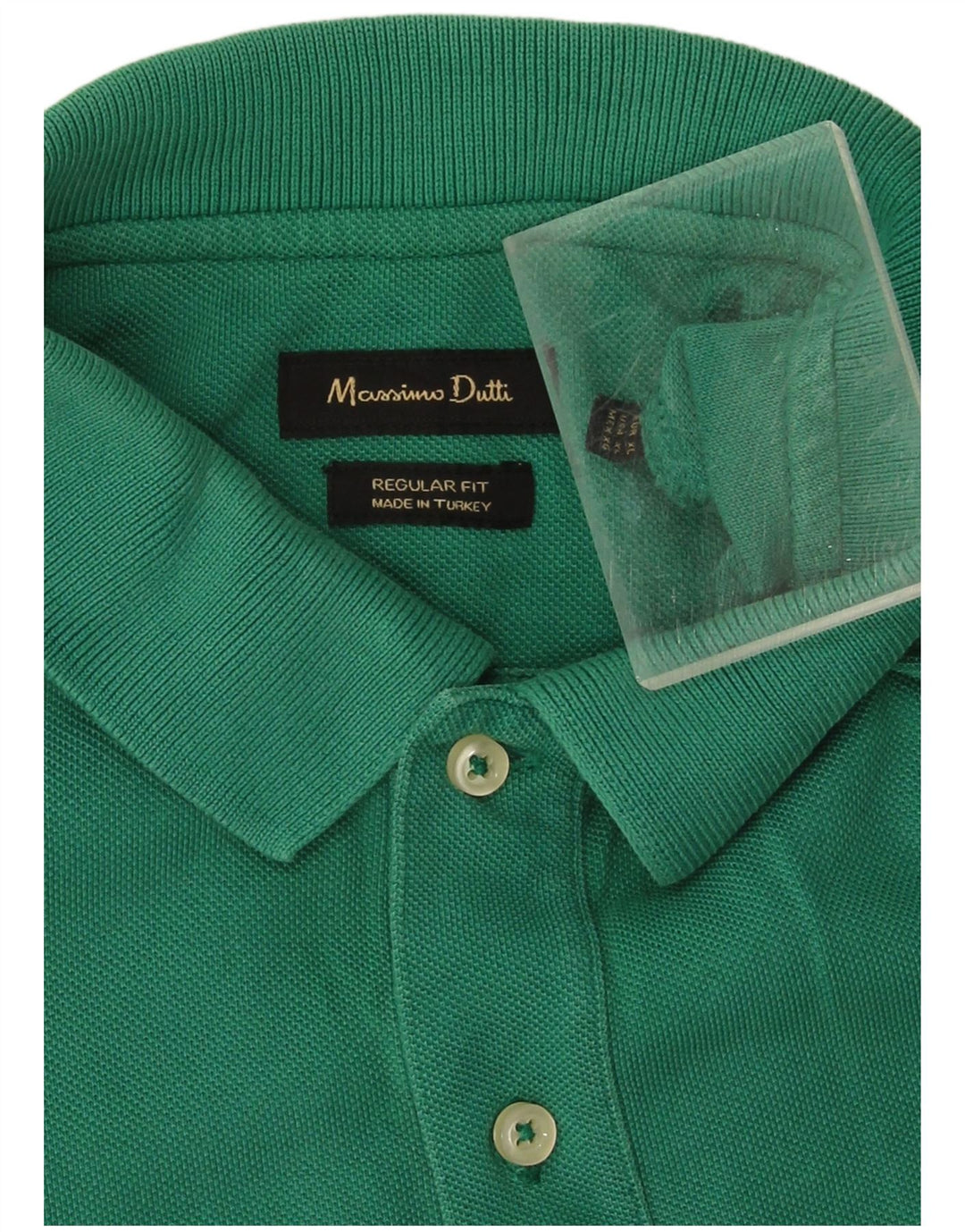 Męska koszulka polo Massimo Dutti o regularnym kroju XL, zielona