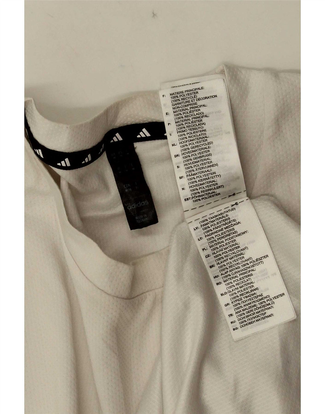 Męska koszulka Adidas Aeroready Top Medium White Polyester