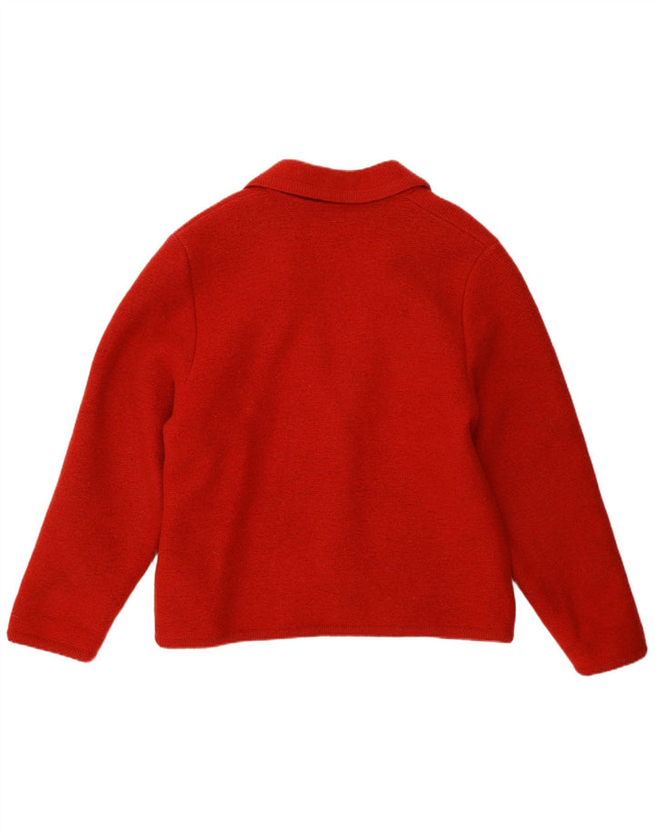 Damska marynarka Geiger zapinana na 3 guziki EU 42, duża, czerwona, nowa wełna