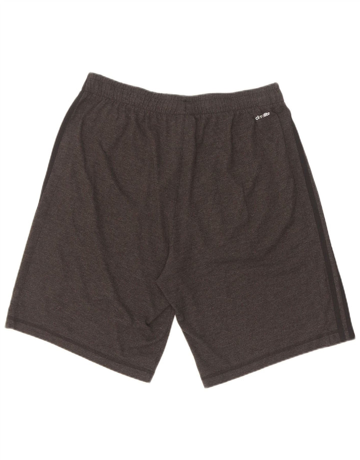 Męskie spodenki sportowe Adidas Climalite, duże, szare, bawełniane