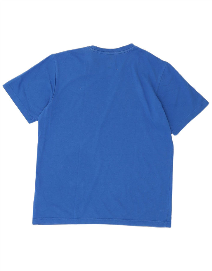 Męska koszulka Adidas Climalite Graphic Top Medium Blue Cotton