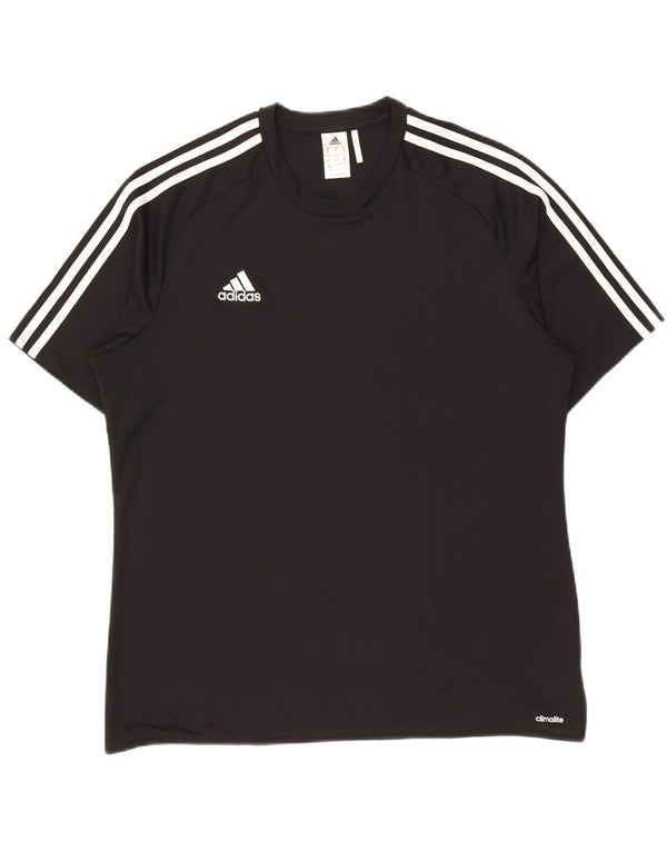 Adidas Męska koszulka Climalite Top XL Czarny poliester