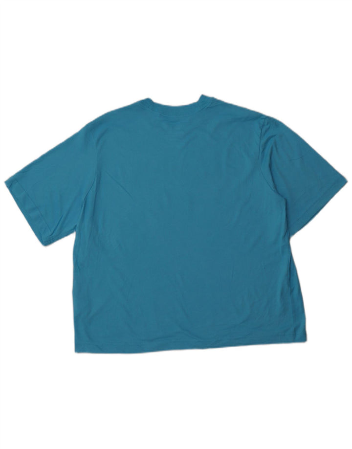 Damski T-shirt NIKE o luźnym kroju z grafiką, UK 14, średni niebieski, bawełniany