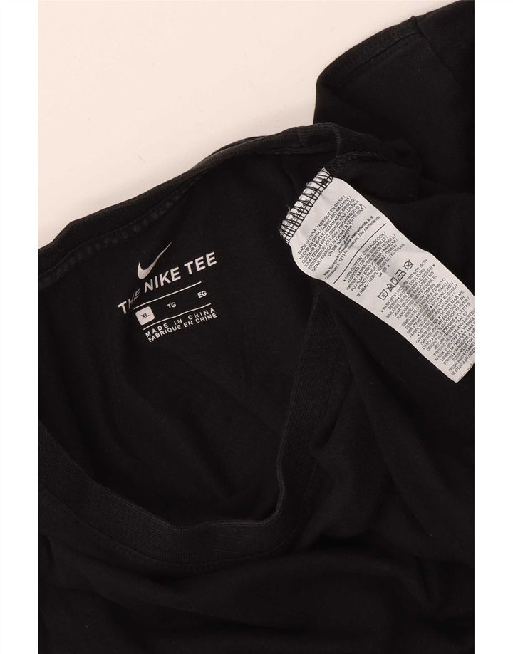T-shirt męski Nike XL, czarny, bawełniany