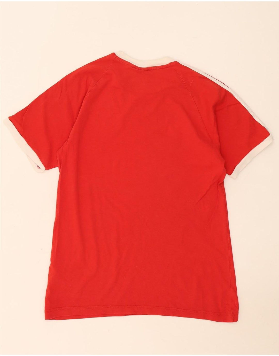 Adidas Męski T-shirt Top Średni Czerwony Bawełniany