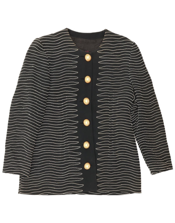 Damska marynarka Gai Mattiolo zapinana na 6 guzików IT 50 XL w czarne paski