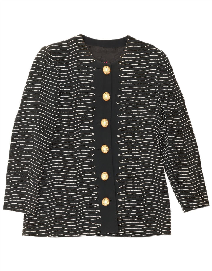 Damska marynarka Gai Mattiolo zapinana na 6 guzików IT 50 XL w czarne paski