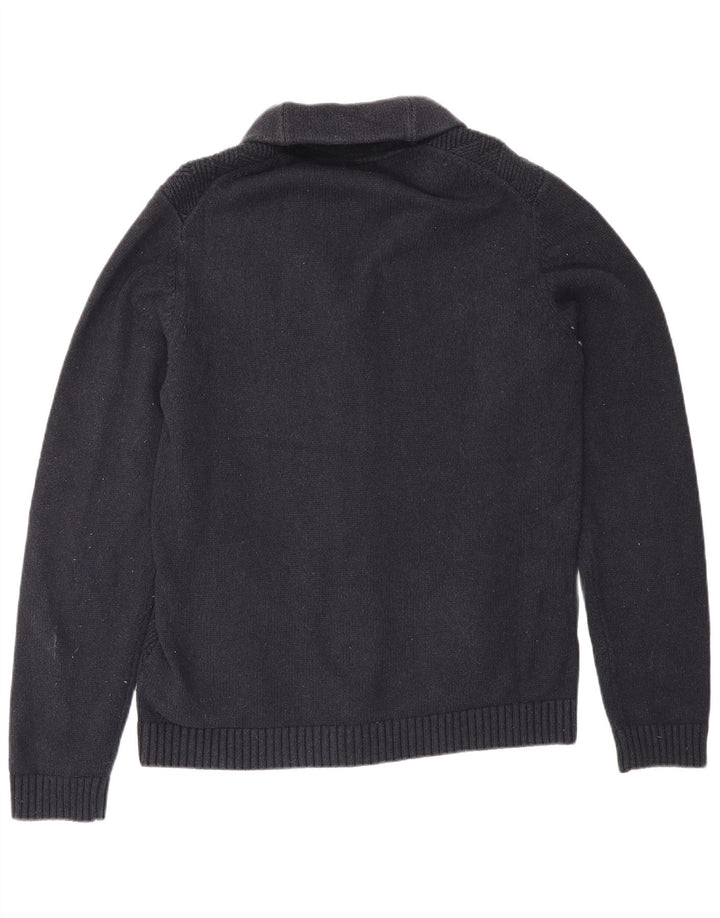 Męski sweter rozpinany Ted Baker, rozmiar 4, duży, granatowy, bawełniany