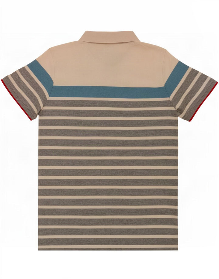 Męska koszulka polo Ellesse Heritage, średnia, wielobarwna, bawełniana w paski