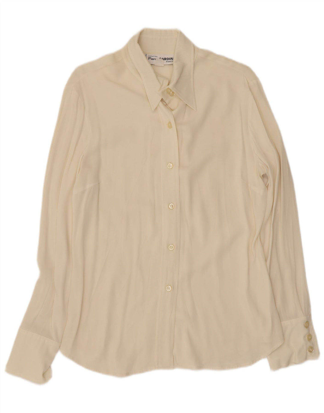 Damska bluzka koszulowa Pierre Cardin UK 12 Medium Off White