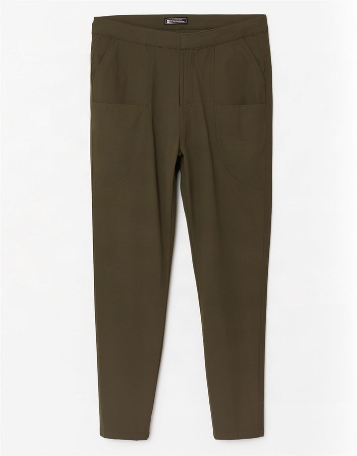 Męskie spodnie cargo Mountain Warehouse W30 L28 Khaki, poliamid