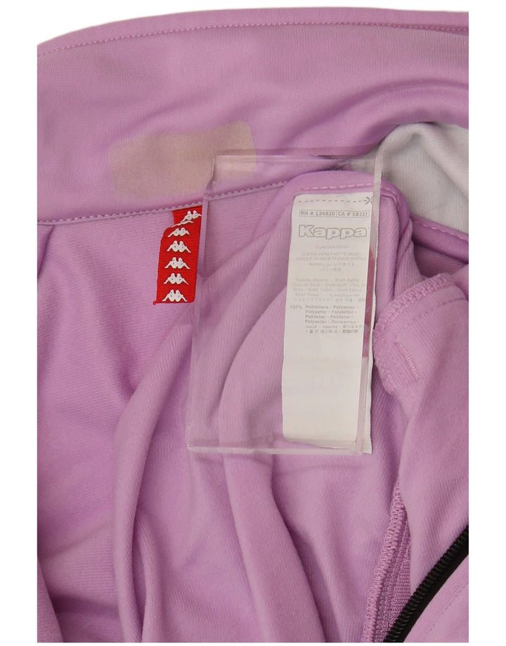 Damska kurtka dresowa KAPPA z grafiką UK 16, duży fioletowy blok kolorów