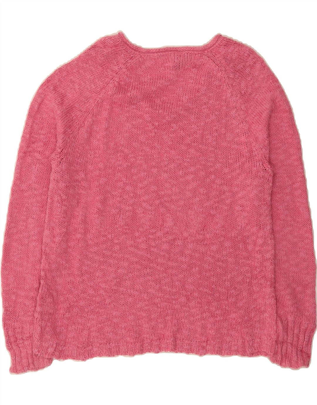CHAPS Womens V-Neck Jumper Sweater UK 16 Large Pink Cotton Vintage Chaps and Second-Hand Chaps from Messina Hembry 