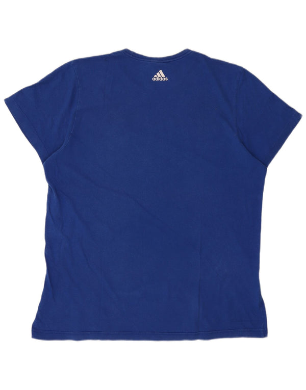 Adidas Męska koszulka graficzna Top XL Niebieska bawełna