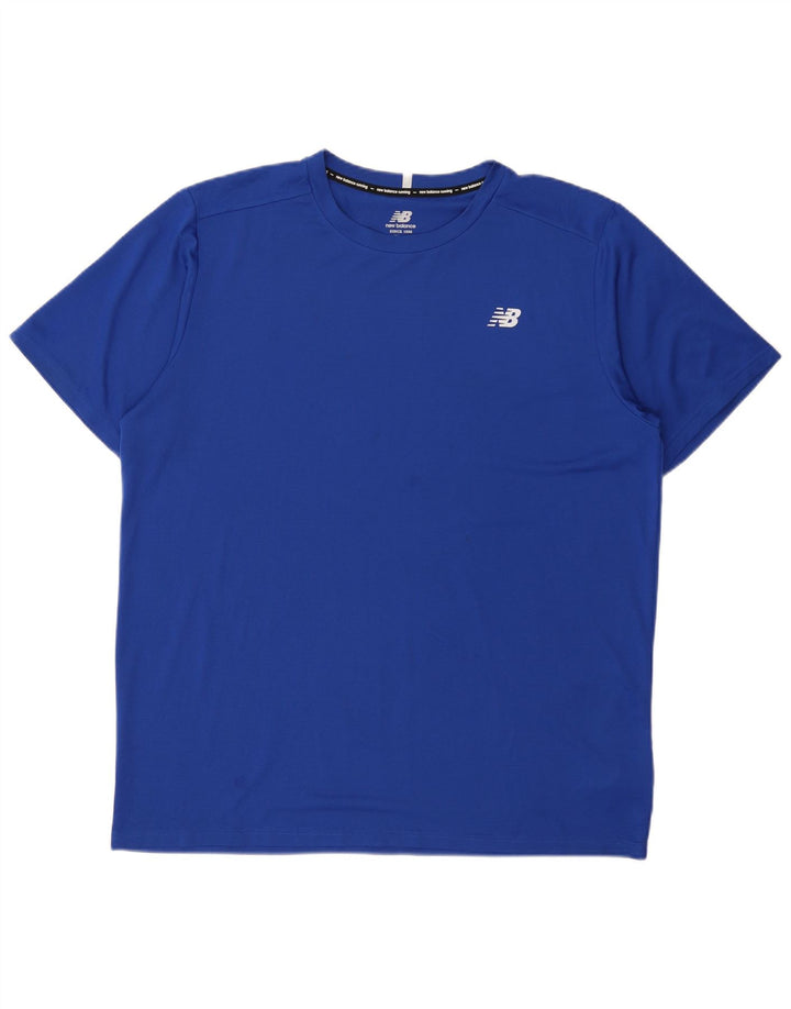 Koszulka męska NEW BALANCE Top XL Niebieski poliester