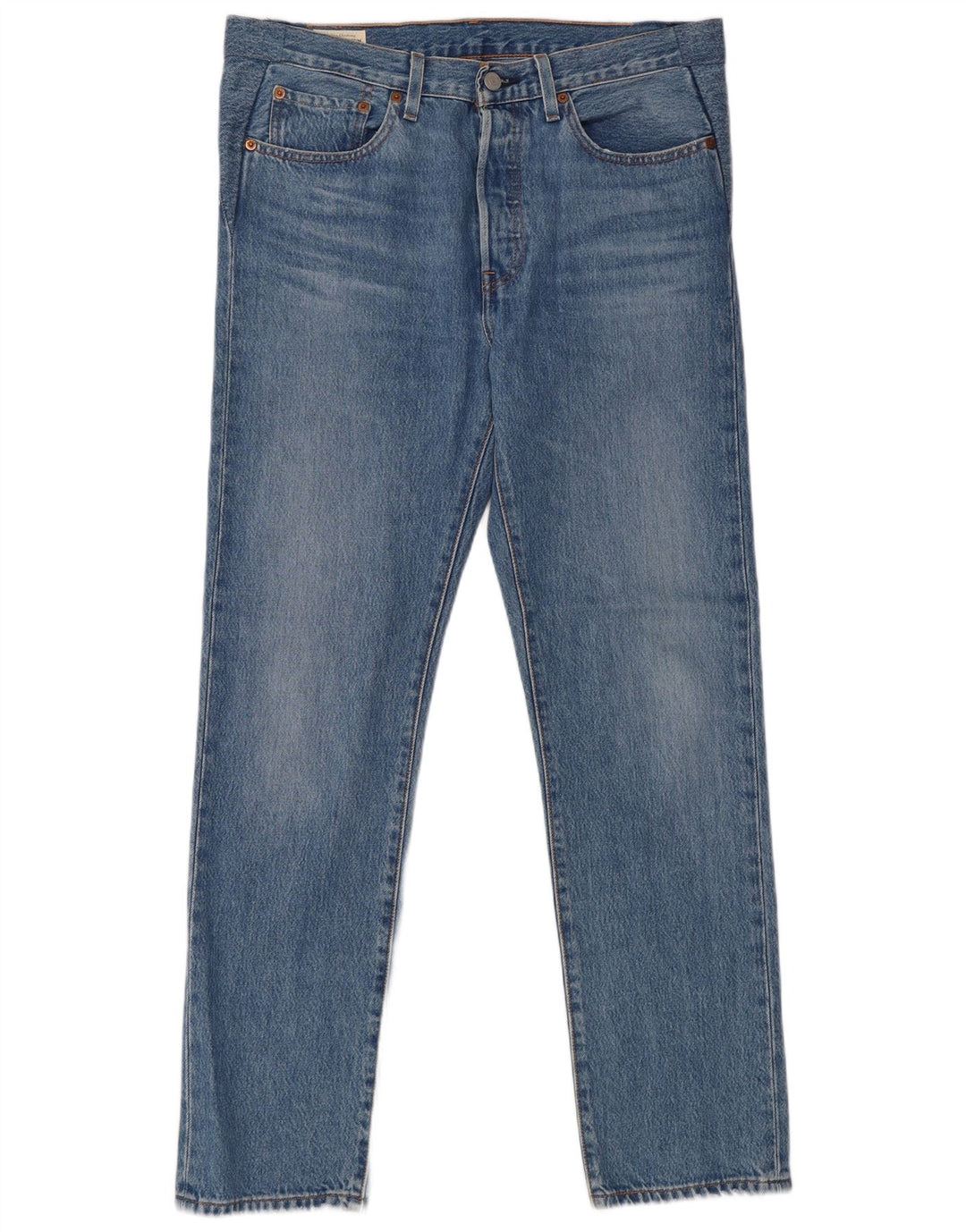 Męskie jeansy Levi's 501 Straight W27 L30 Niebieskie bawełniane