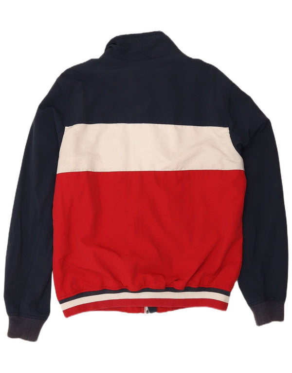 Męska kurtka bomberka Tommy Hilfiger UK 40, duża, granatowa, bawełniana w bloki kolorów