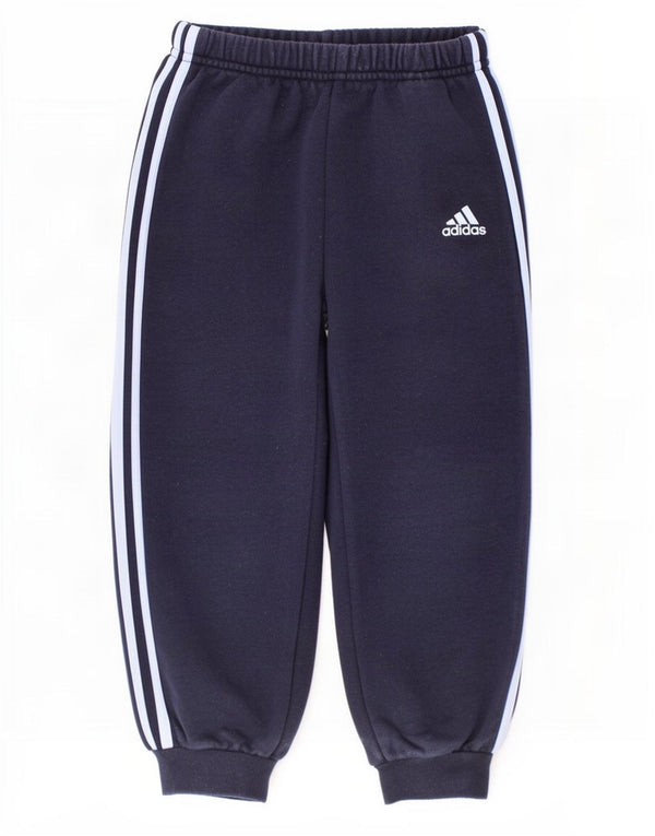 Adidas Chłopięce Spodnie Dresowe Joggery 3-4 Lat Granatowe Bawełniane