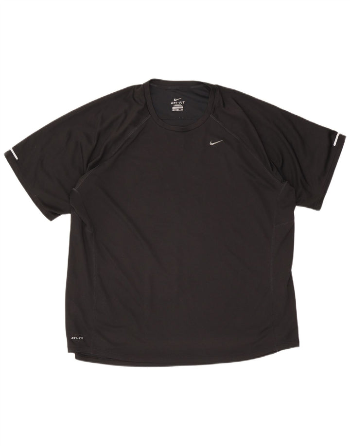 Męski T-shirt Nike Dri Fit Top 2XL Czarny Poliester