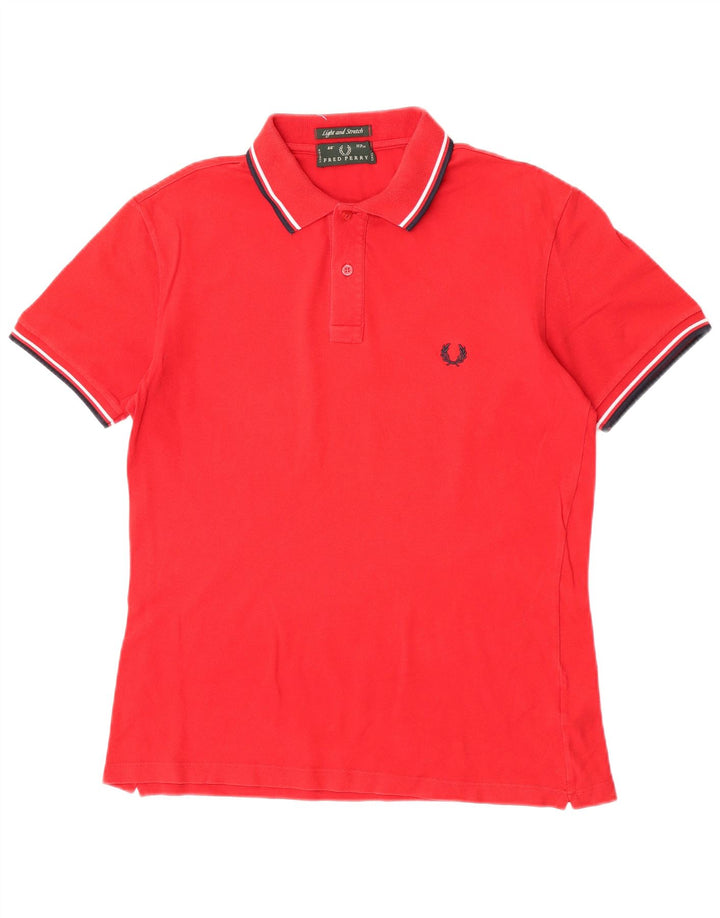 Męska lekka i elastyczna koszulka polo Fred Perry, duża, czerwona