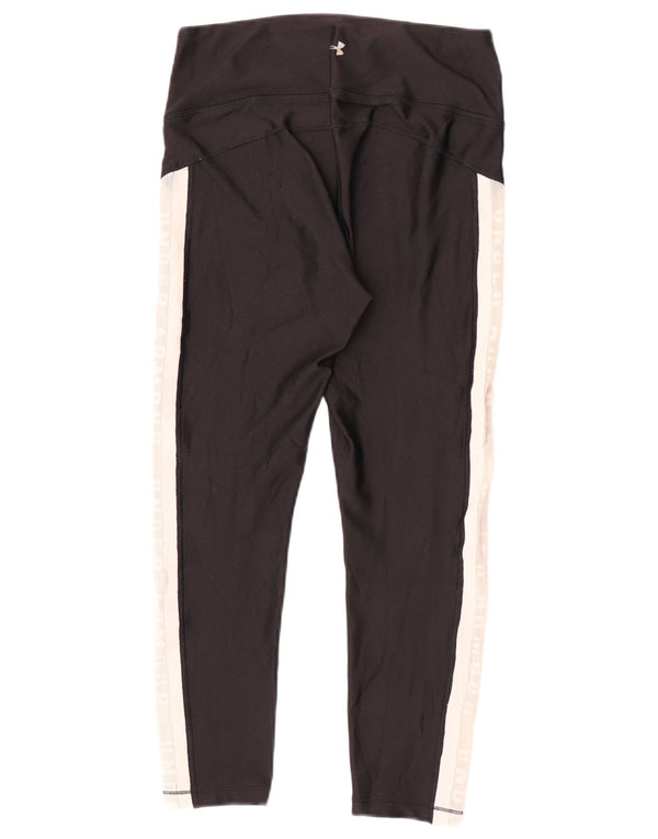 Damskie legginsy Under Armour Graphic Capri UK 12 w kolorze średniej czerni