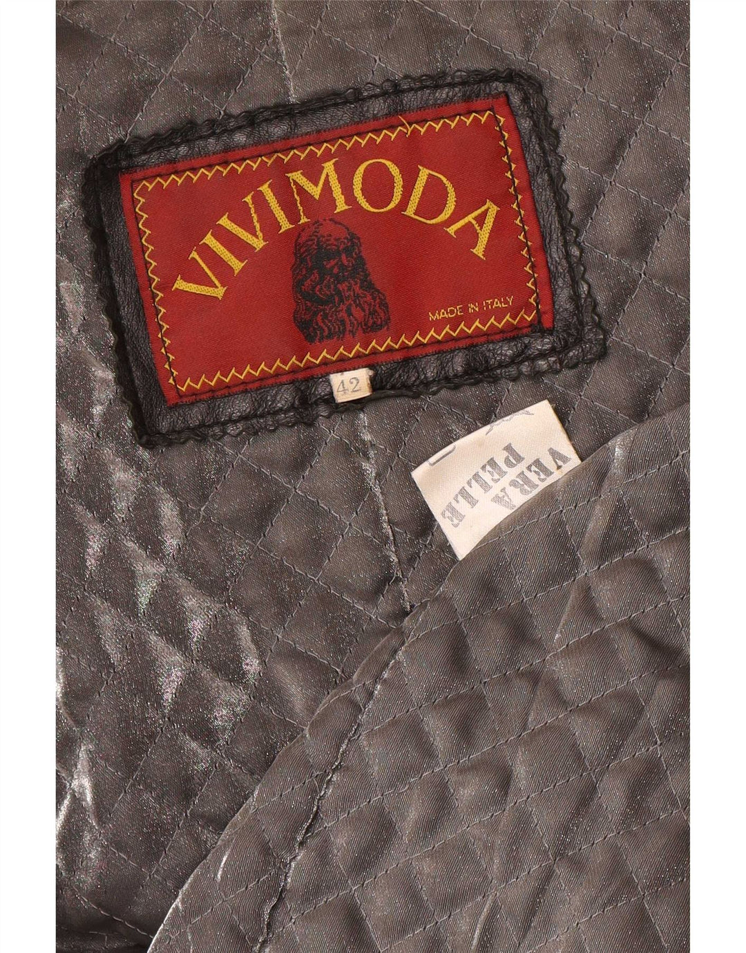 Vintage damska kurtka wojskowa oversize z podwójnymi piersiami IT 42, średnia czarna