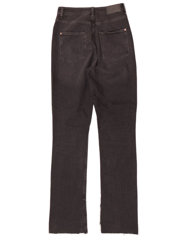 Damskie jeansy Bootcut z wysokim stanem Zara EU 38 Small W28 L34 Czarna bawełna