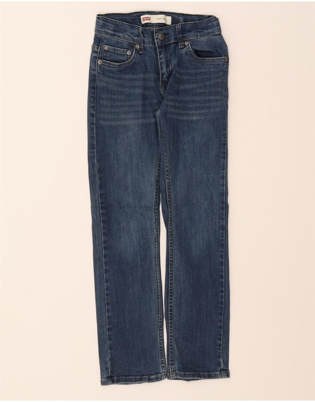 LEVI'S Boys 511 Slim Jeans 9-10 Years W25 L25 Blue Cotton Vintage Levi's and Second-Hand Levi's from Messina Hembry 