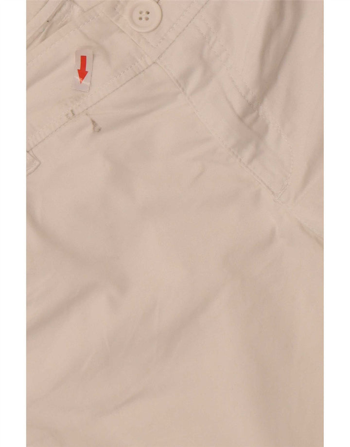 Spodnie damskie Benetton Bootcut IT 44 Medium W32 L32 Biała bawełna