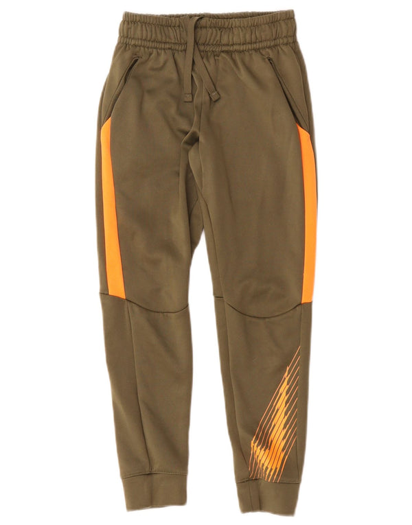 Chłopięce spodnie dresowe Nike Dri Fit Joggery 6-7 lat XS Khaki, blok kolorów