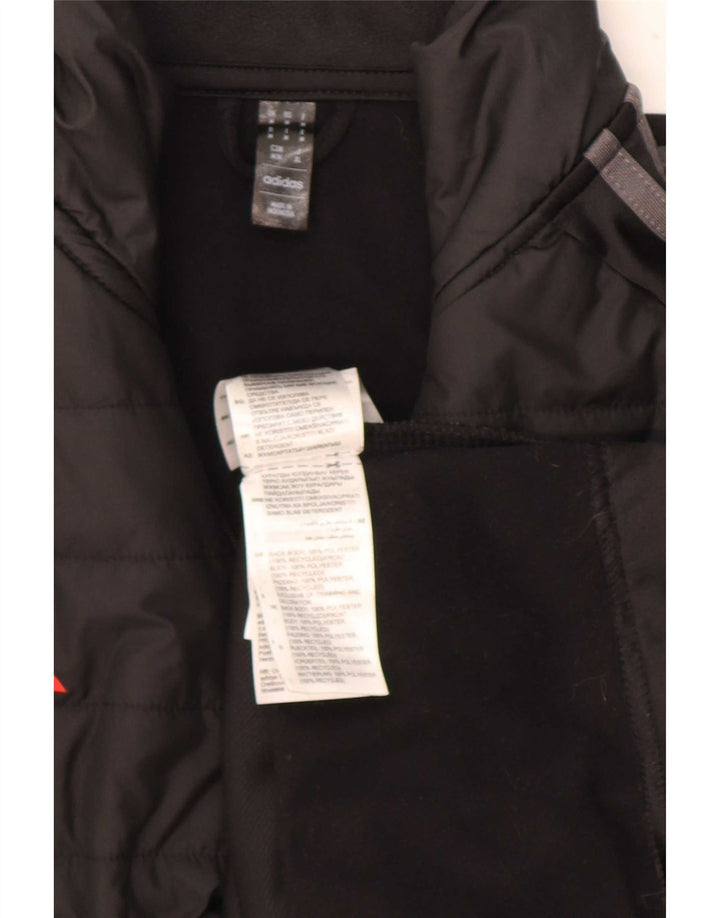 Męska kurtka dresowa Adidas Aeroready, średnia czarna, z blokami kolorów