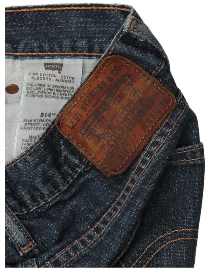 Męskie jeansy Levi's 514 Straight Slim W29 L32 Niebieskie bawełniane