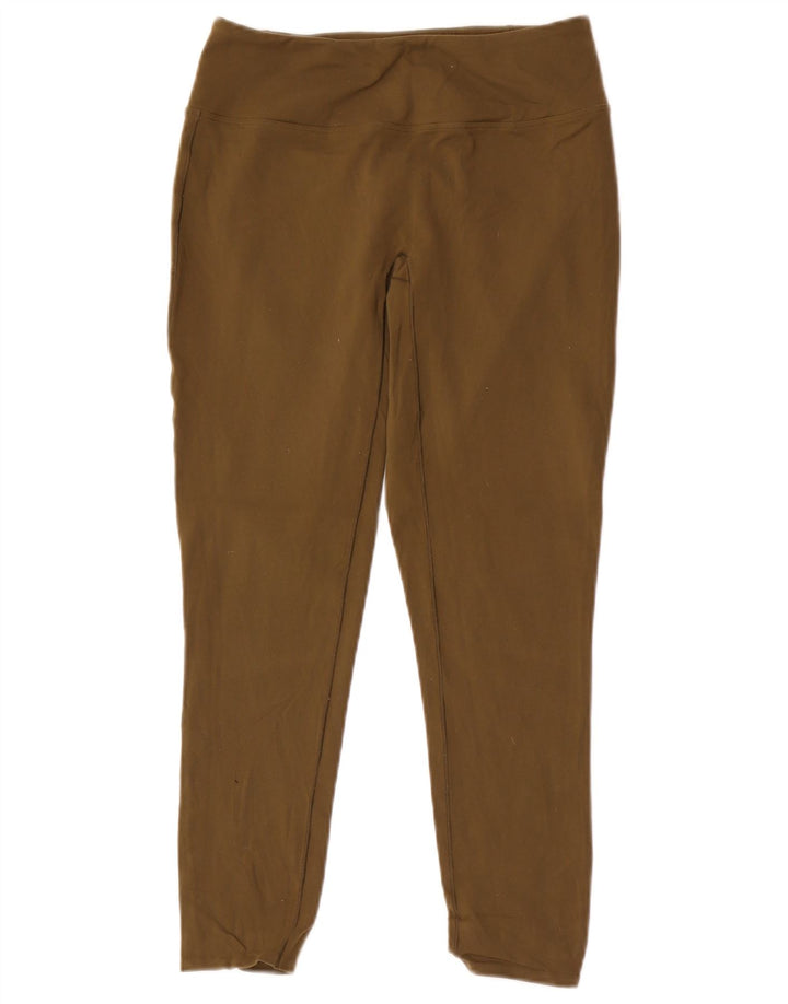 Damskie legginsy REEBOK z grafiką UK 10, małe, nylonowe w kolorze khaki