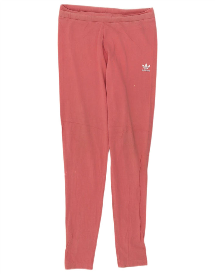 Legginsy Damskie Adidas UK 12 Średni Różowy Bawełna