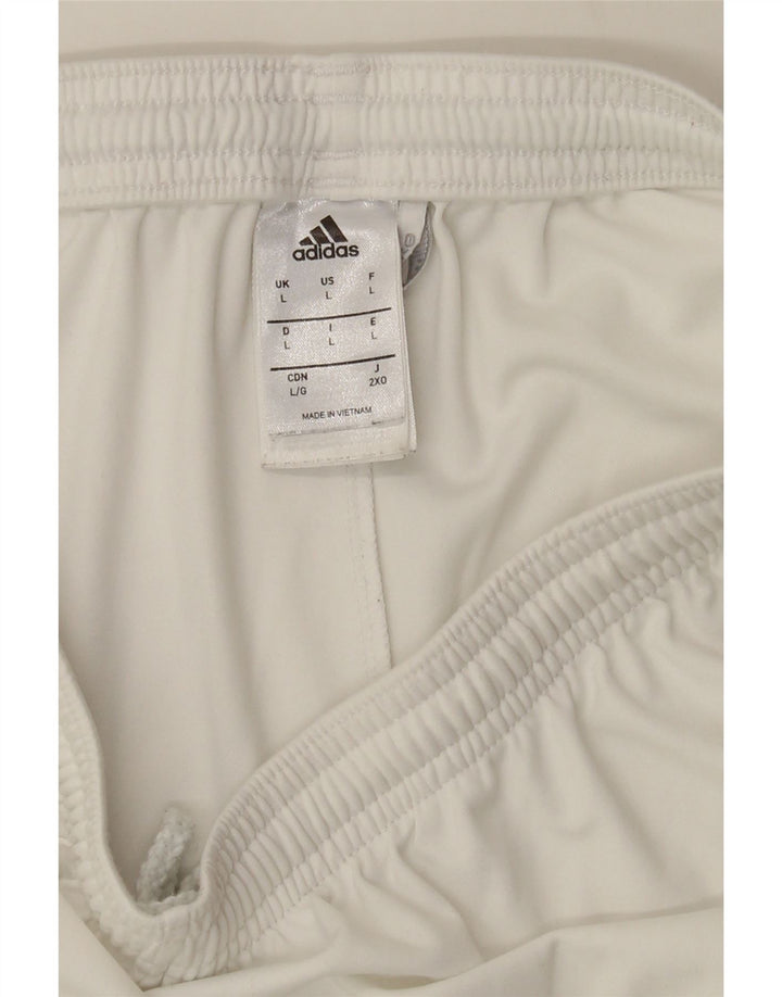 ADIDAS Mens Climalite Sport Shorts Large  White Polyester Vintage Adidas and Second-Hand Adidas from Messina Hembry 