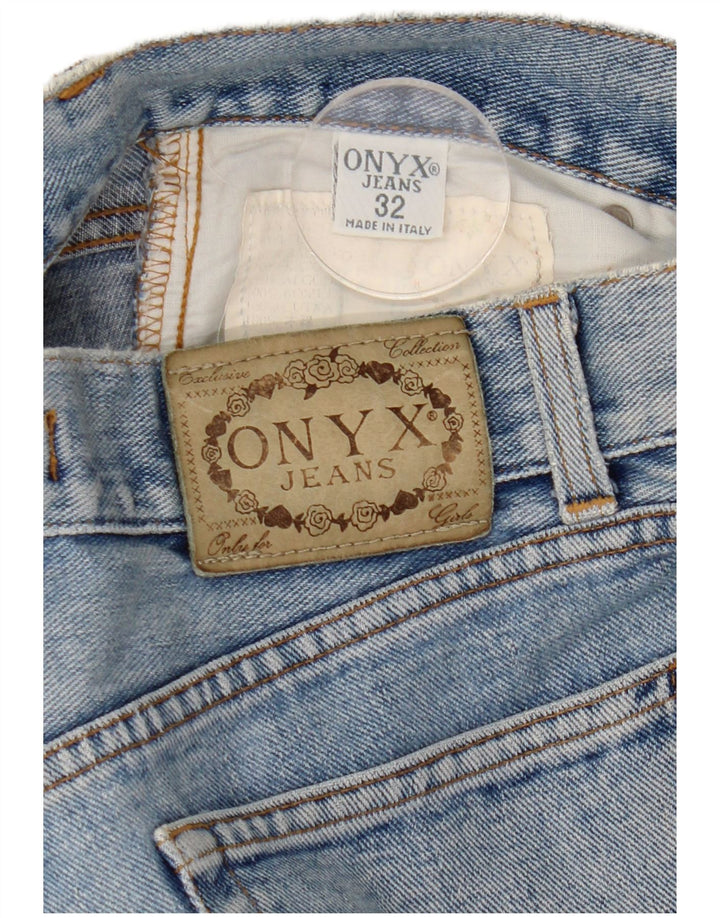 Onyx Damskie Zwężane Dżinsy W32 L29 Niebieskie Bawełniane