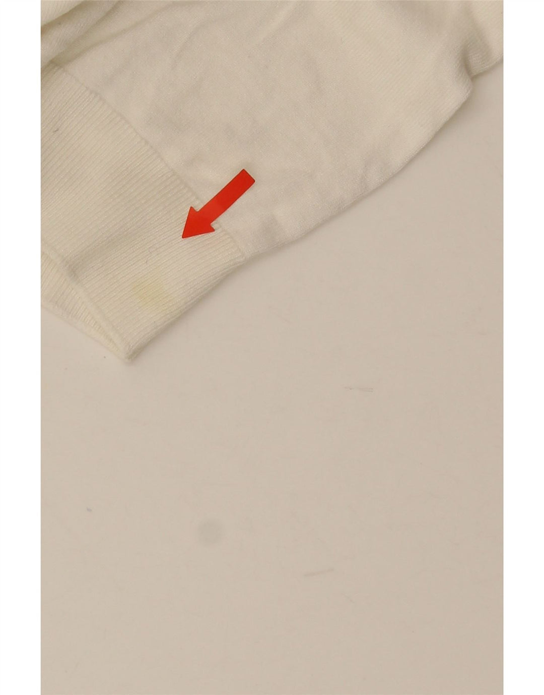 Męski sweter z okrągłym dekoltem Zara, mały, biały