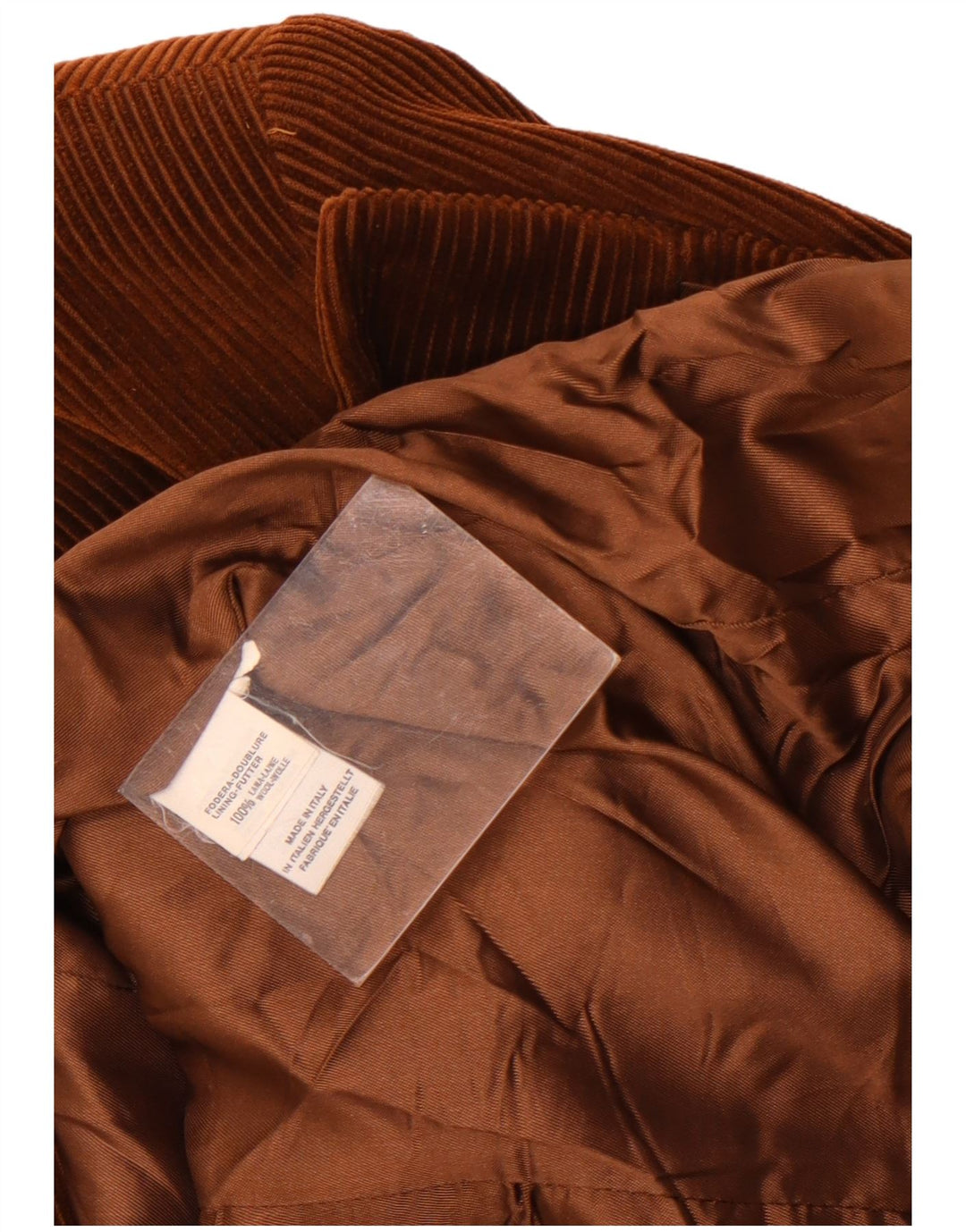 Vintage damska marynarka zapinana na 3 guziki UK 14 Średni brąz Argyle/Diament