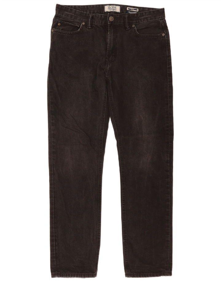 Damskie jeansy typu slim Fat Face W34 L31 Czarne bawełniane