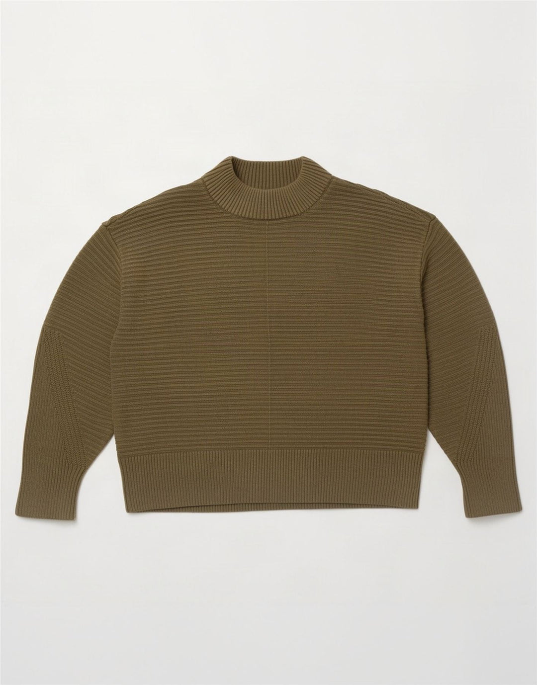 Damski sweter z golfem Warehouse UK 12 w średnie paski khaki